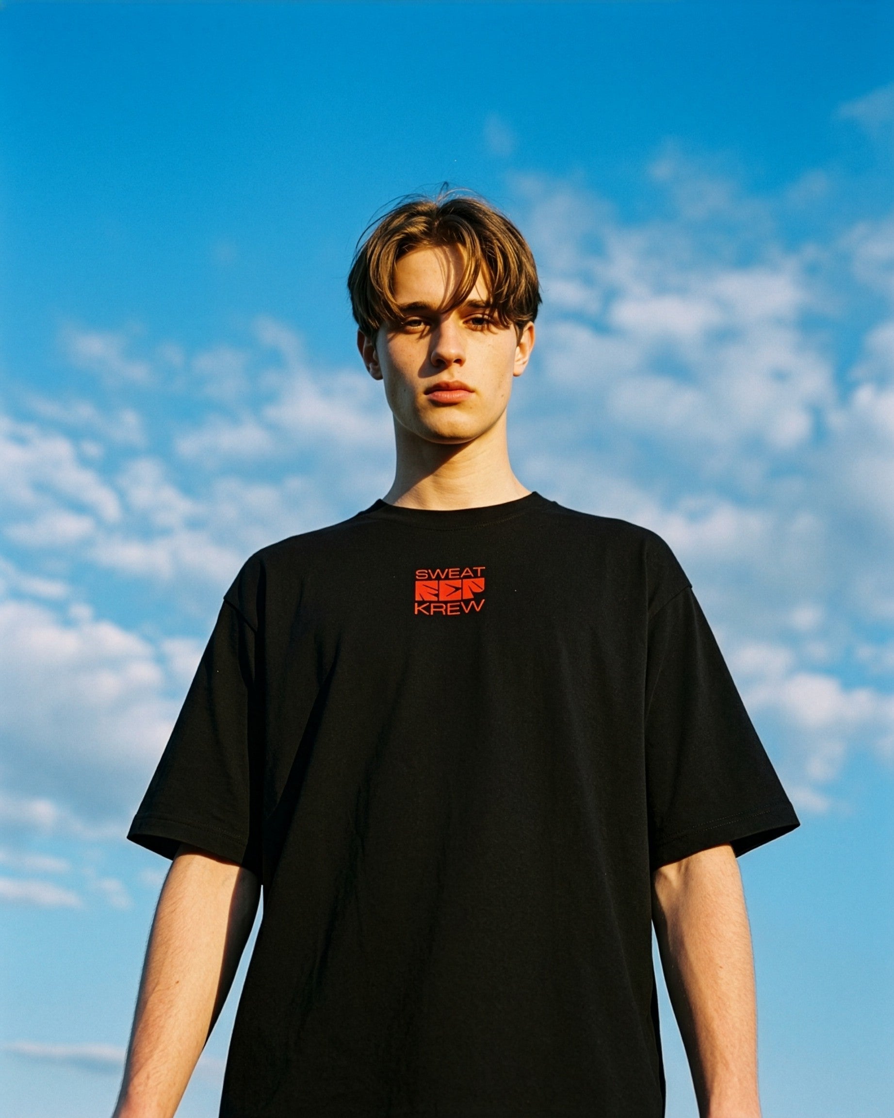 Men's Oversized Evolve T-Shirt Midnight Noir