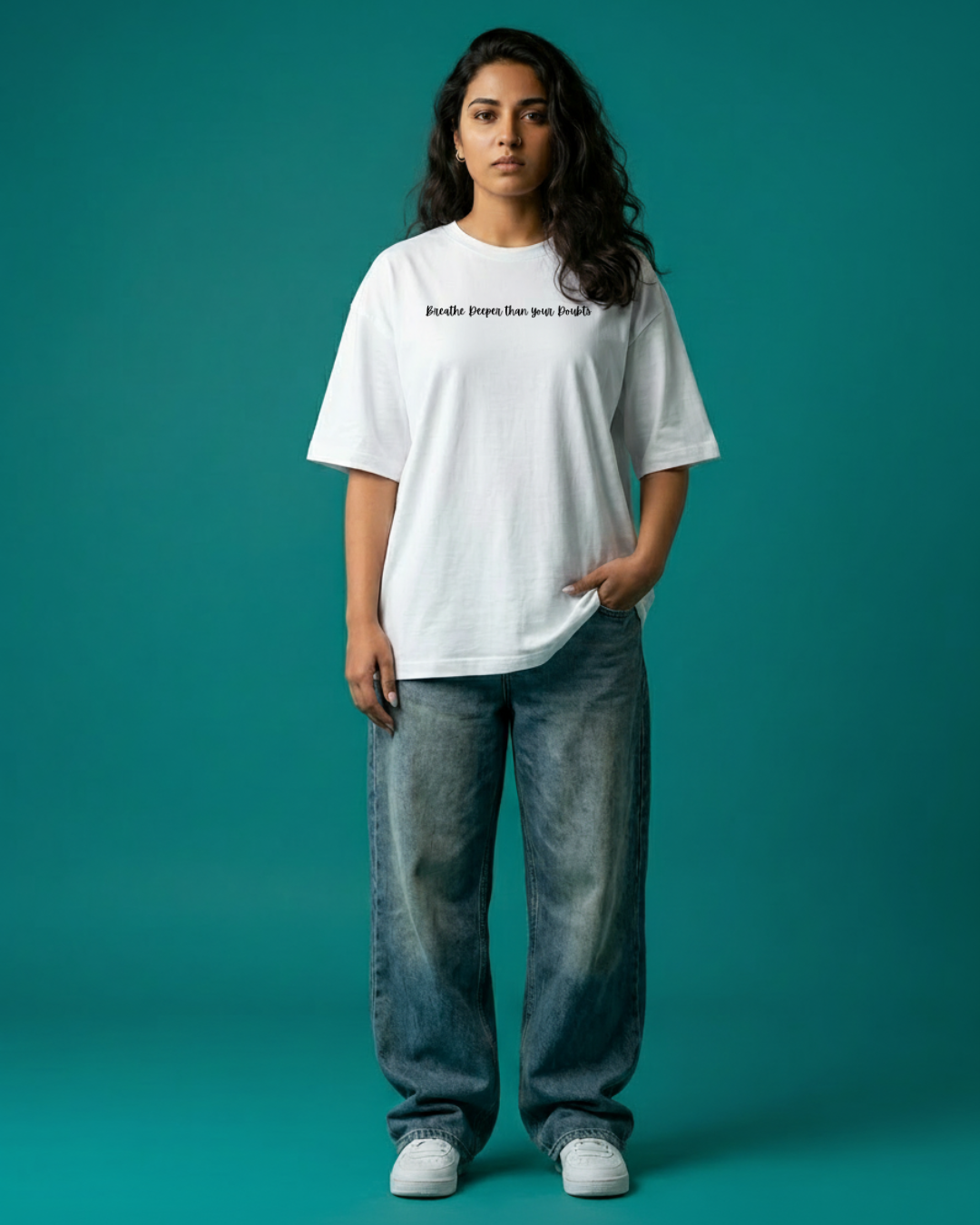 Women's Oversized Breathe T-Shirt Pure White