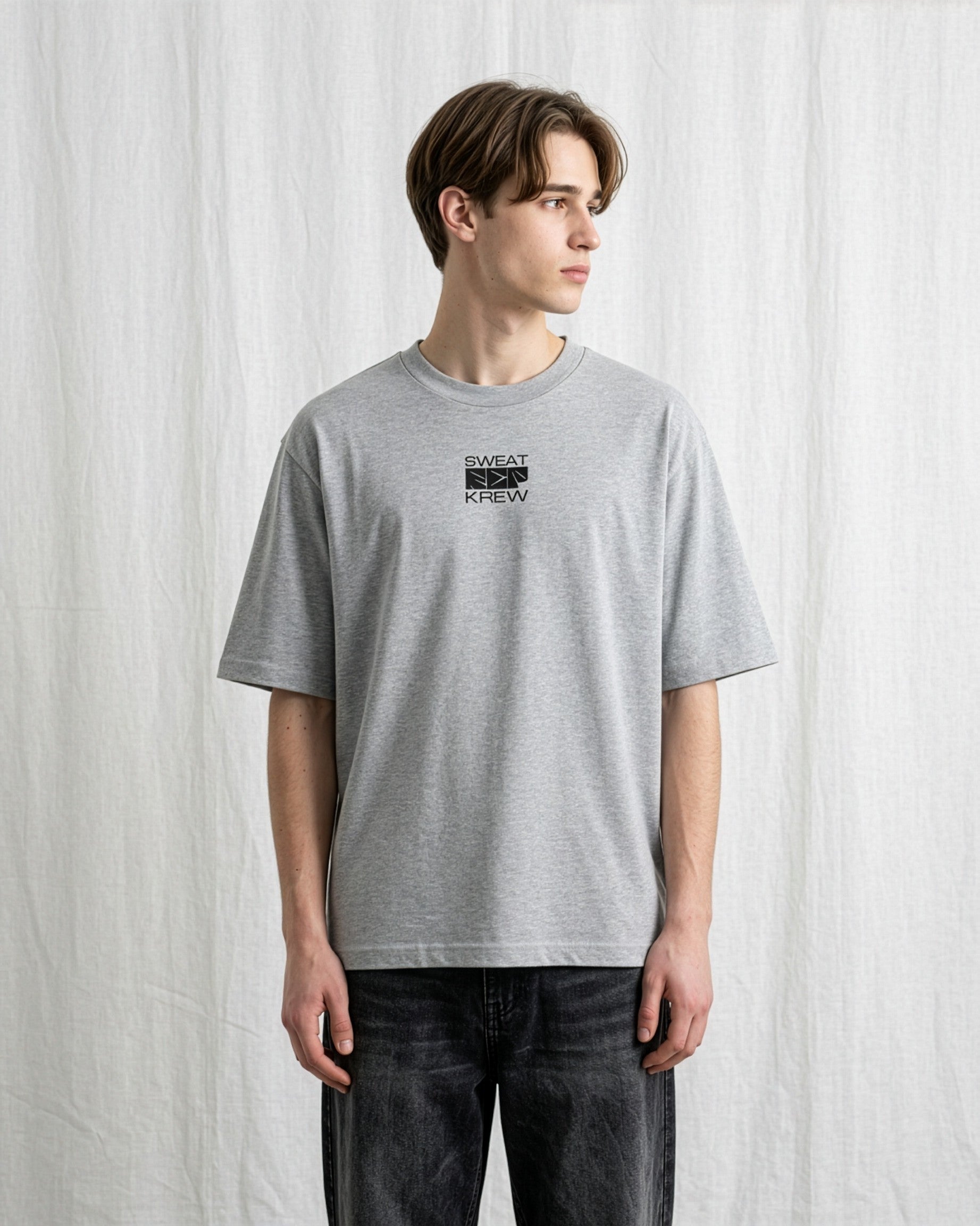 Men's Oversized Evolve T-Shirt Grey