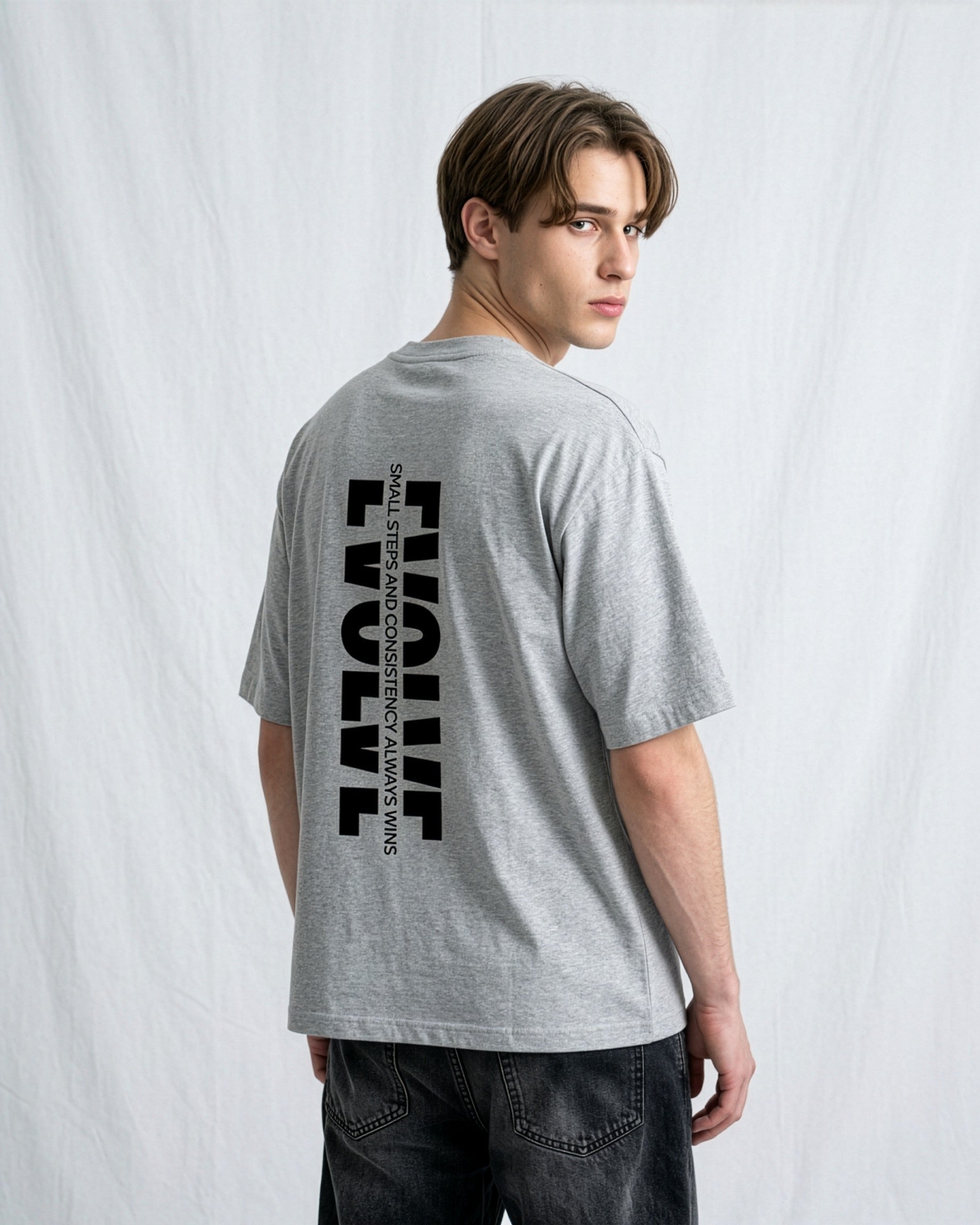 Men's Oversized Evolve T-Shirt Grey