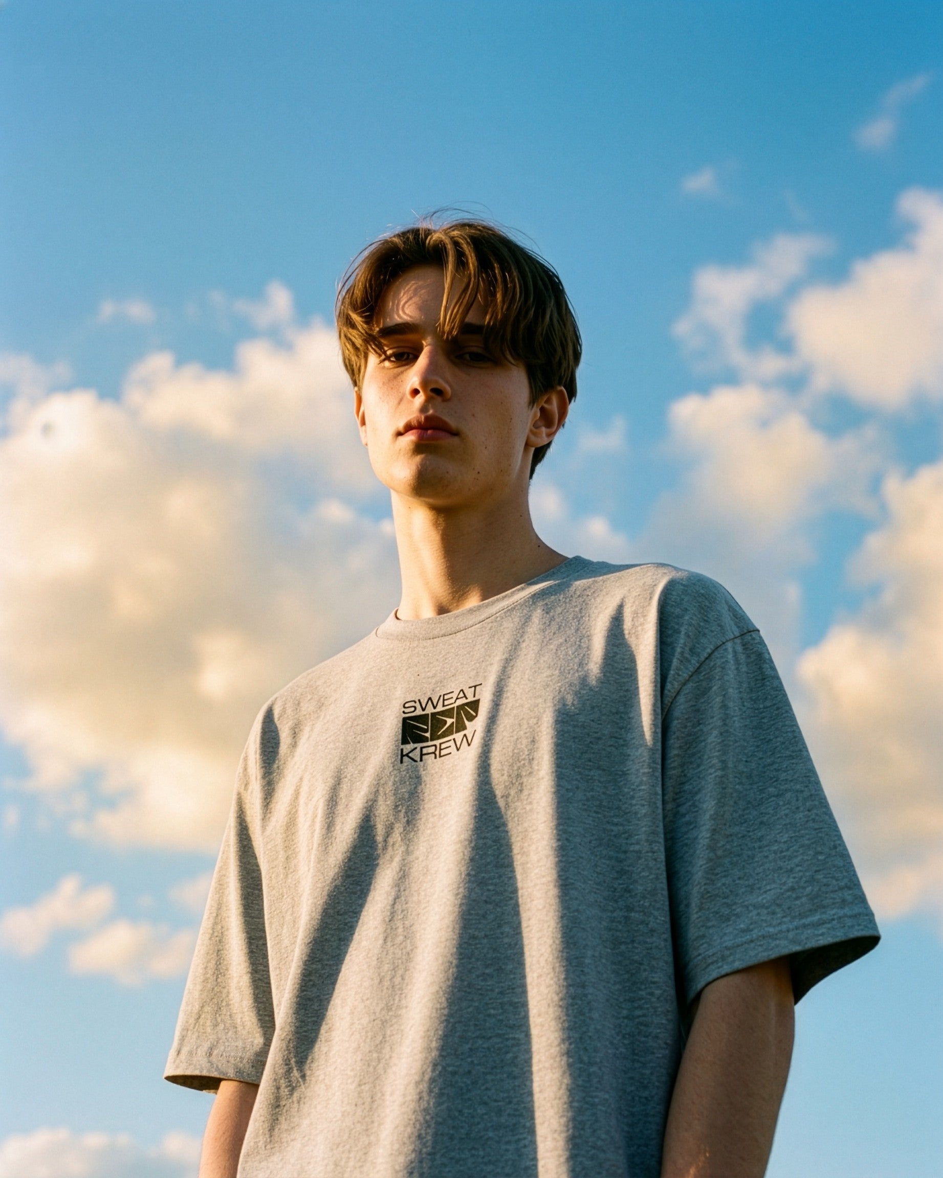 Men's Oversized Evolve T-Shirt Grey