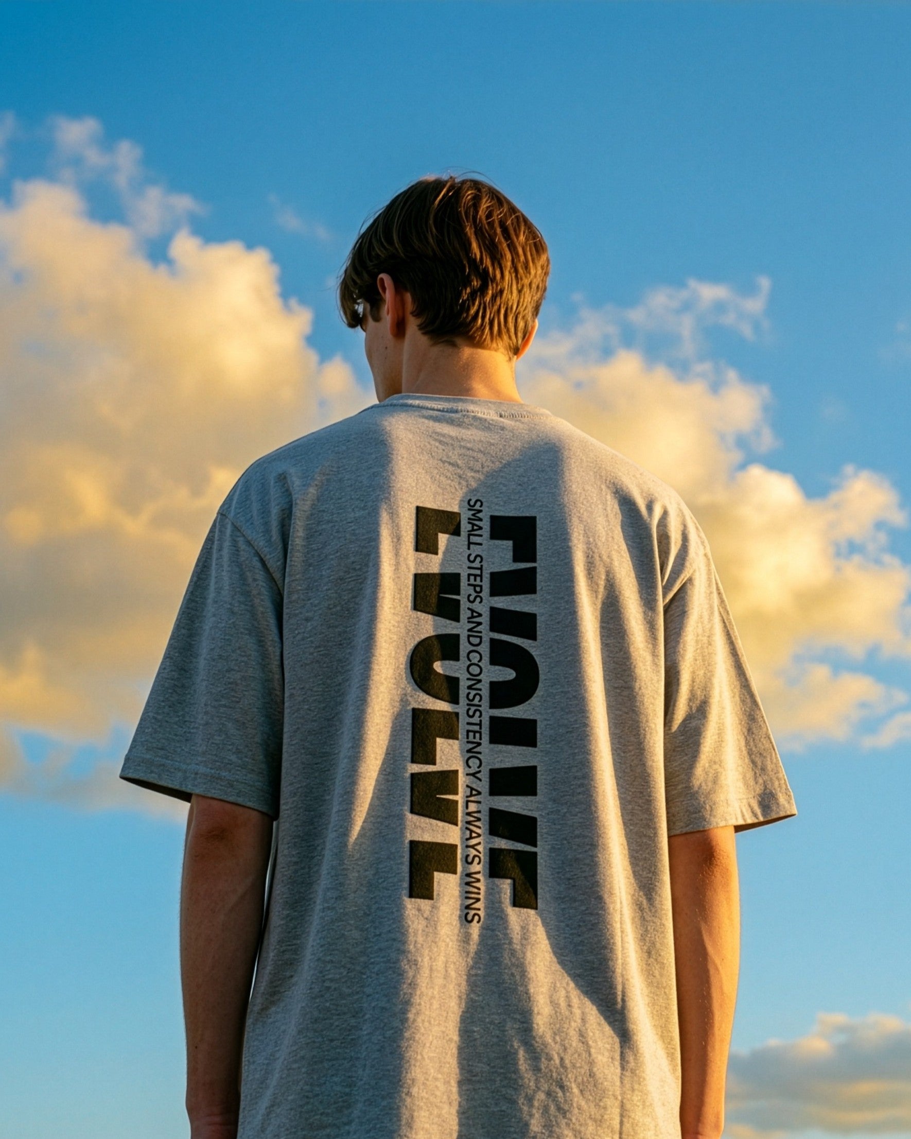 Men's Oversized Evolve T-Shirt Grey