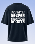 Women's Oversized Breathe T-Shirt Navy Blue