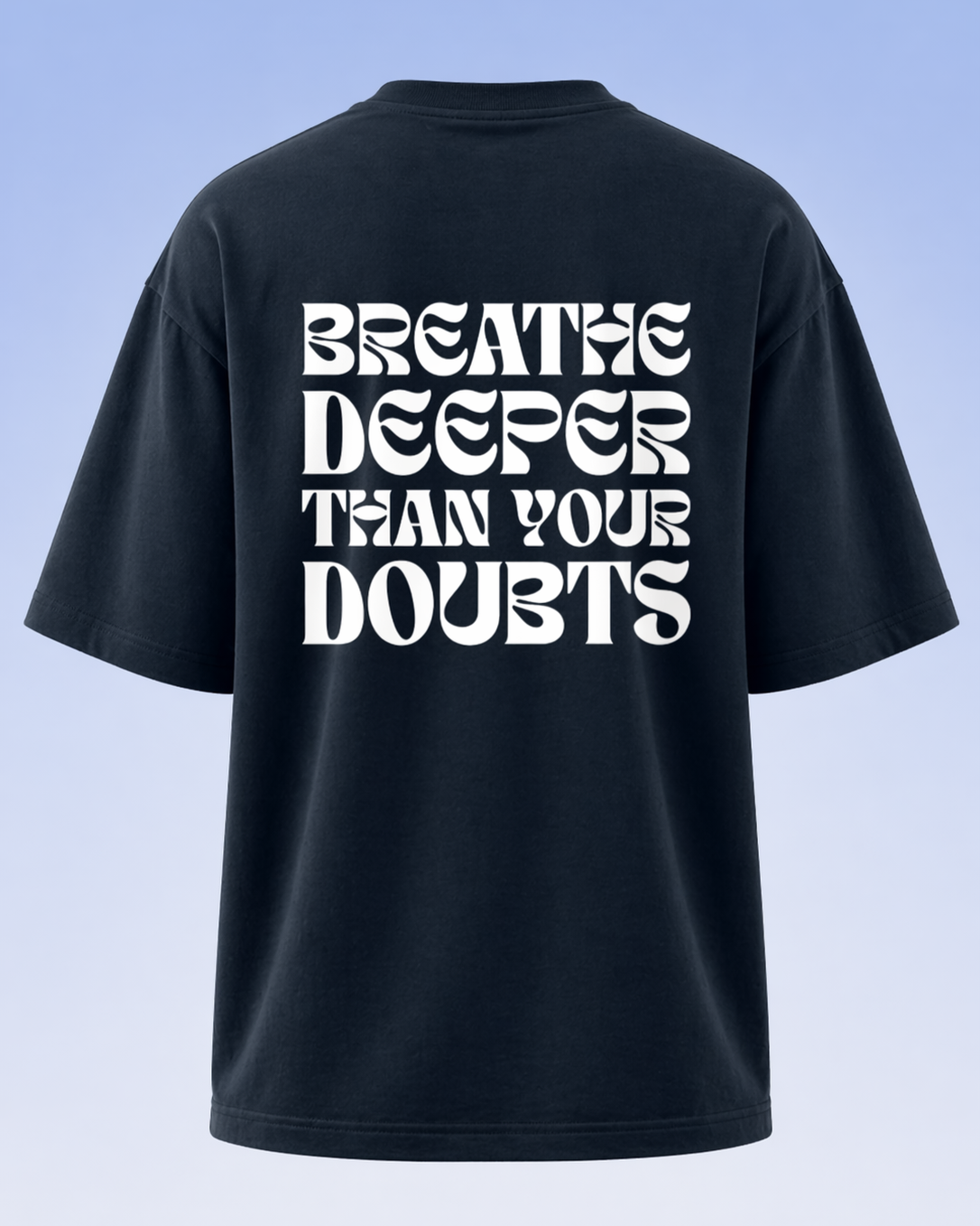 Women's Oversized Breathe T-Shirt Navy Blue