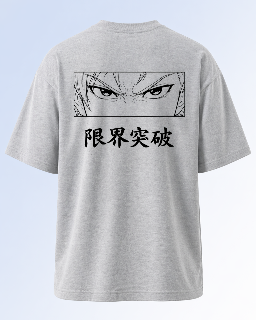 Men's Oversized Breaking Limits Grey T-Shirt