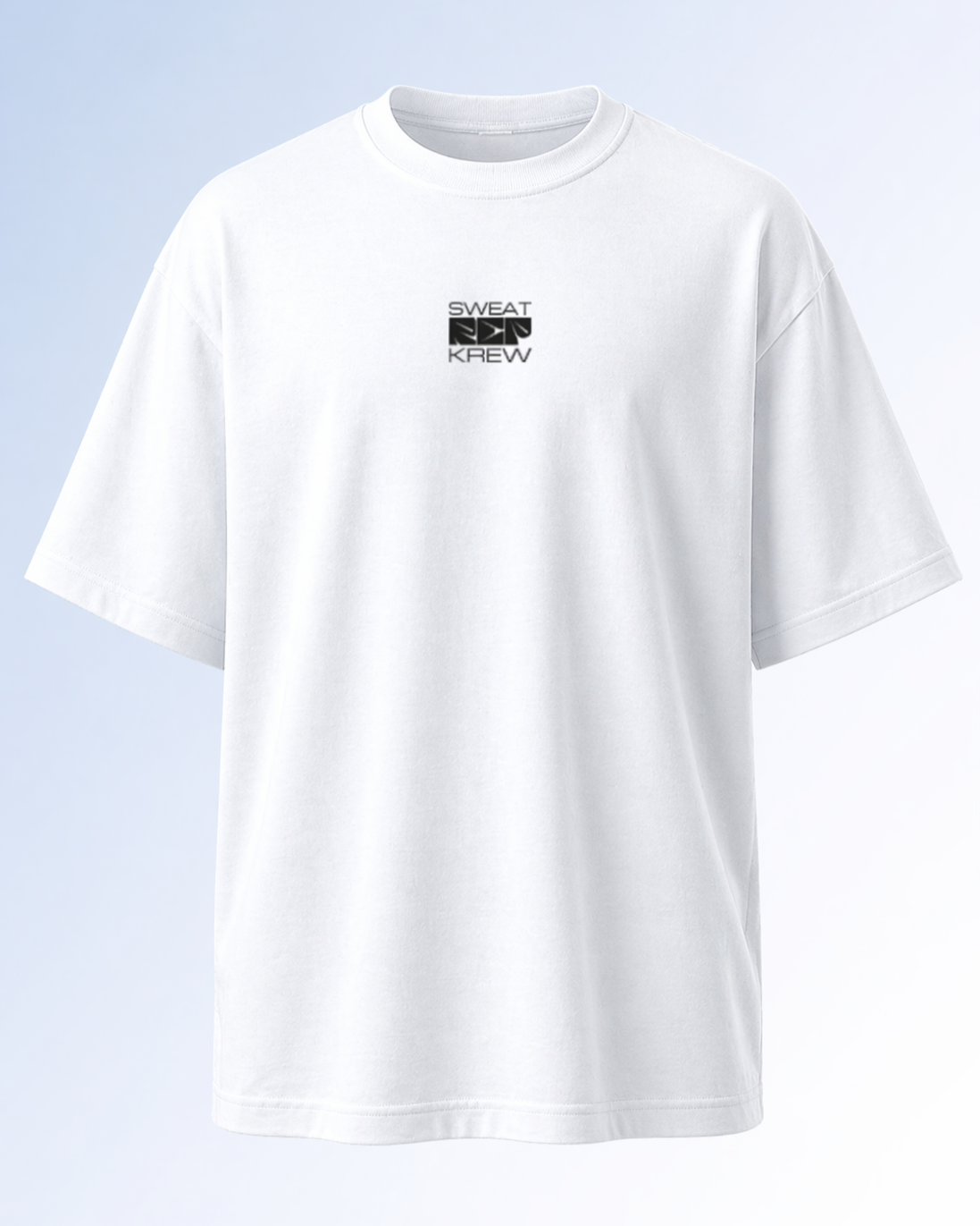 Men's Oversized Breaking Limits Pure White T-Shirt