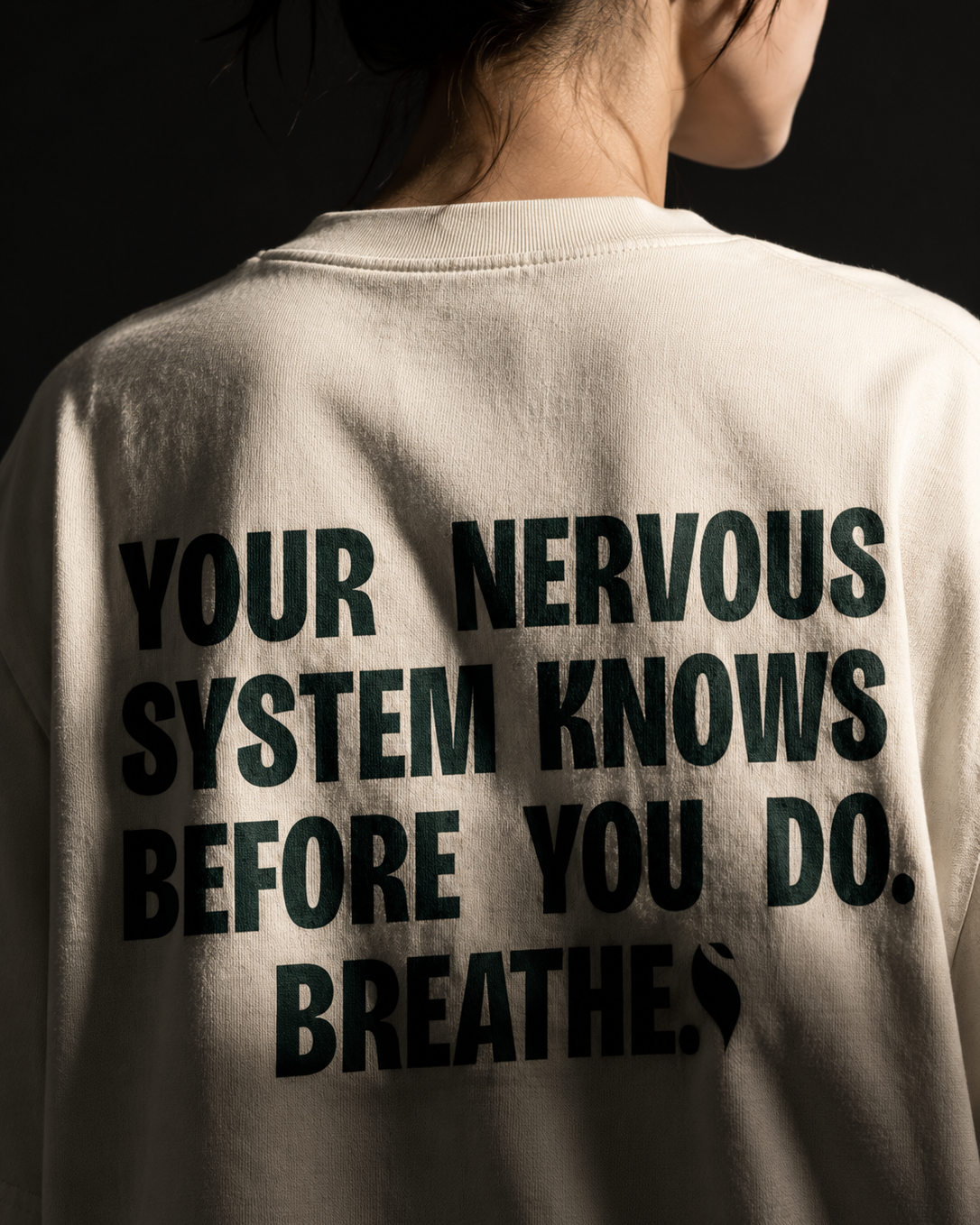 Women's Oversized Breathe-2 T-Shirt Ivory White