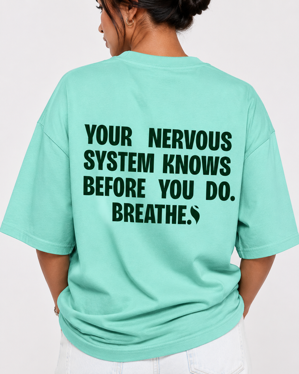 Women's Oversized Breathe-2 T-Shirt Mint Green