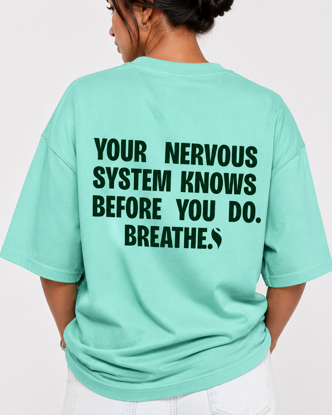 Women's Oversized Breathe-2 T-Shirt Mint Green