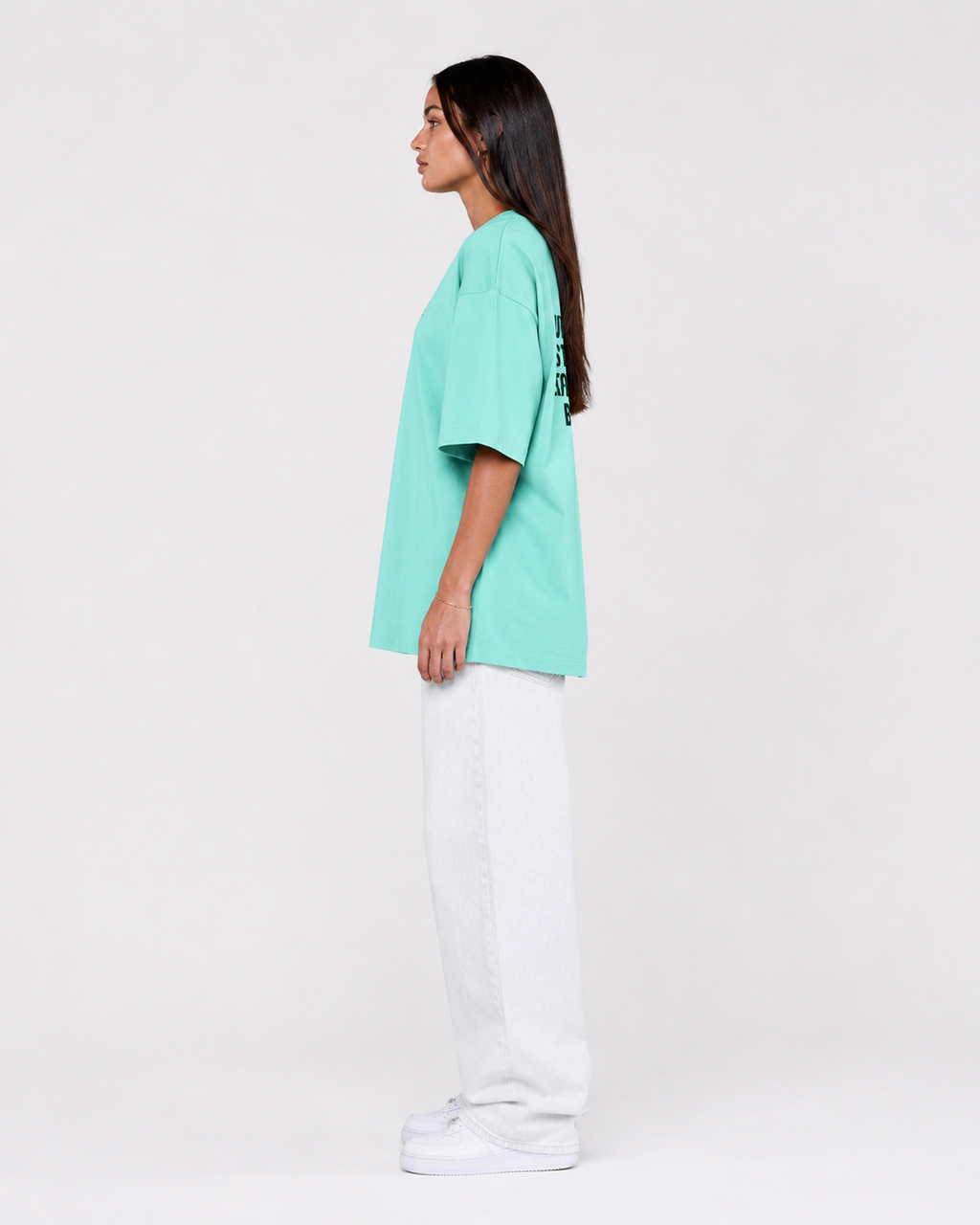 Women's Oversized Breathe-2 T-Shirt Mint Green