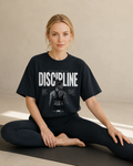 Women's Oversized Disciplined T-Shirt Navy Blue