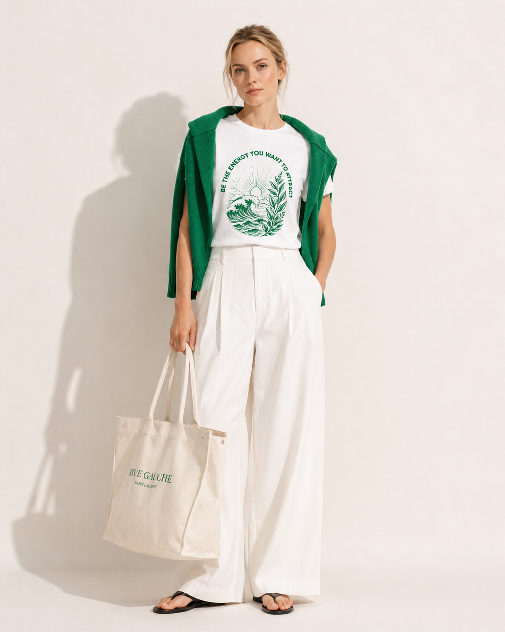 Women's Crew Neck Energy T-Shirt Pure White