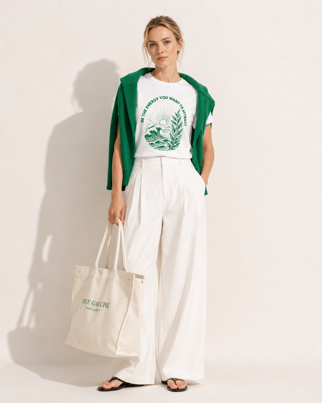 Women's Crew Neck Energy T-Shirt Pure White