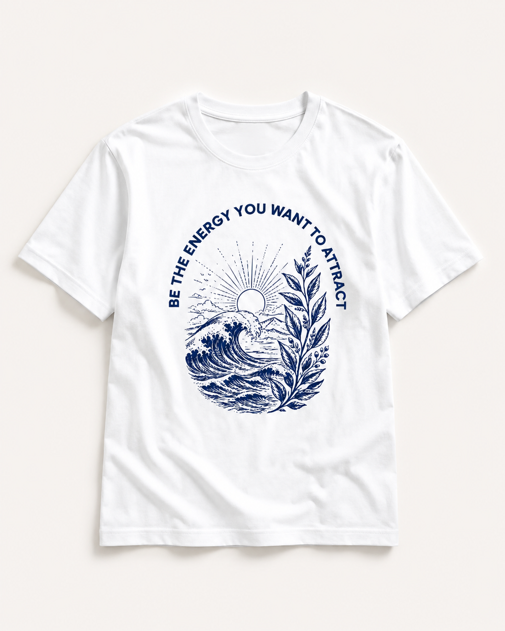 Women's Crew Neck Energy T-Shirt Pure White