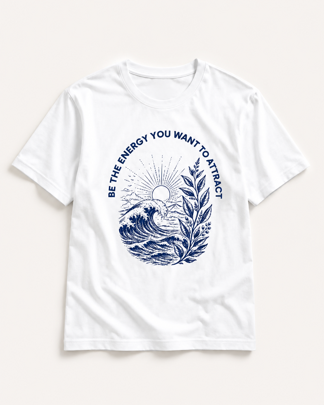 Women's Crew Neck Energy T-Shirt Pure White