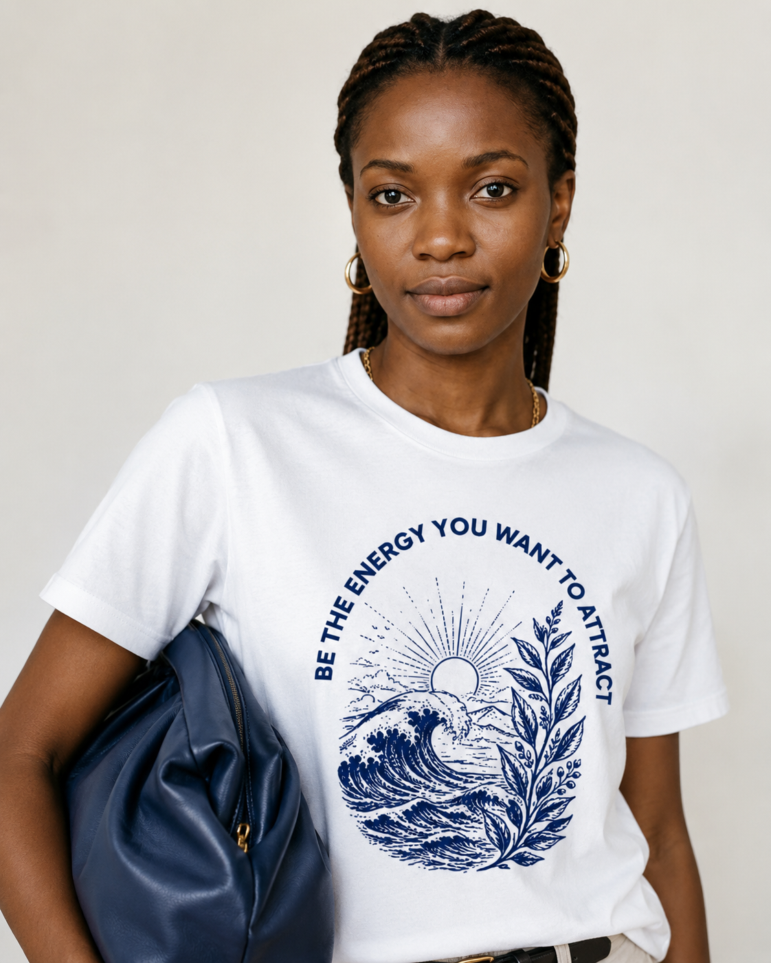 Women's Crew Neck Energy T-Shirt Pure White