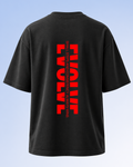 Men's Oversized Evolve T-Shirt Midnight Noir