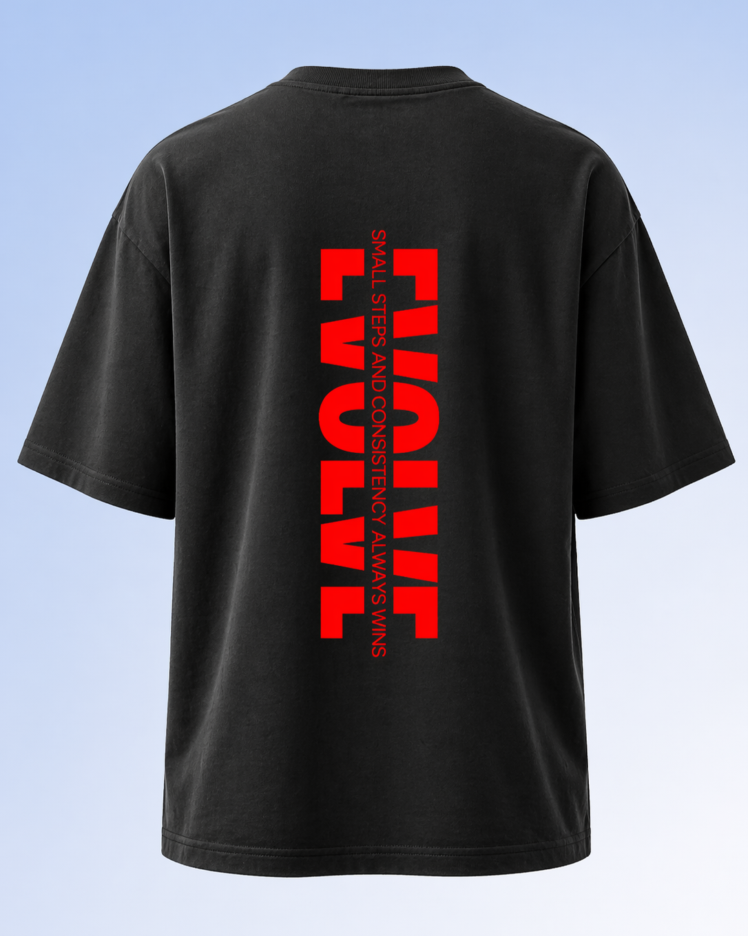 Men's Oversized Evolve T-Shirt Midnight Noir