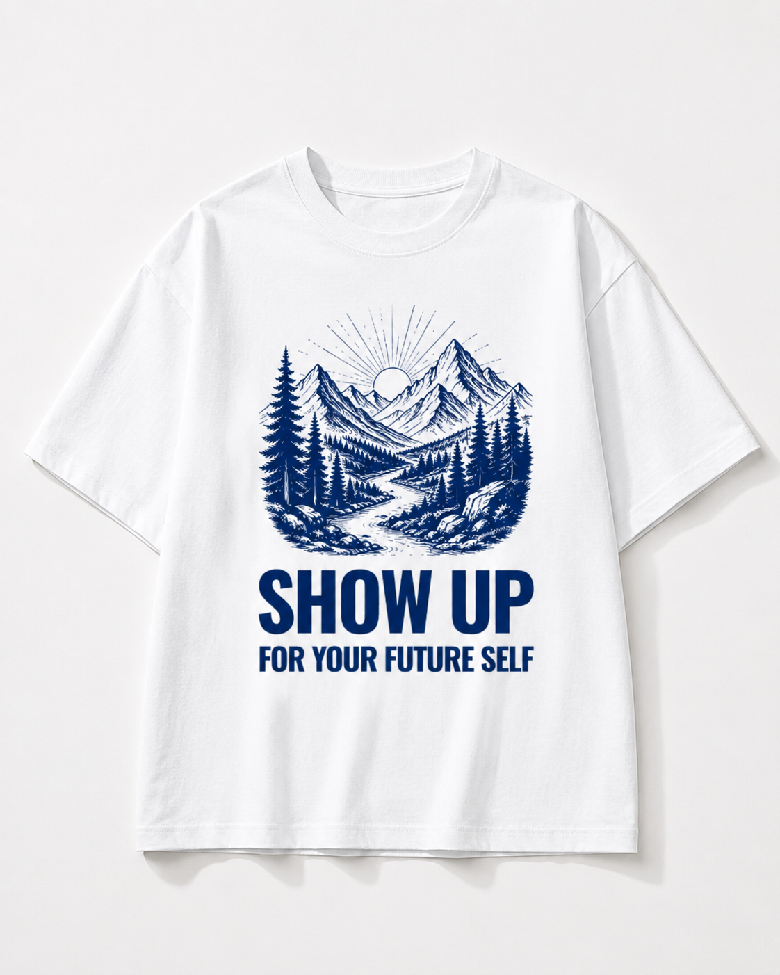 Men's Oversized Future Self T-Shirt Pure White