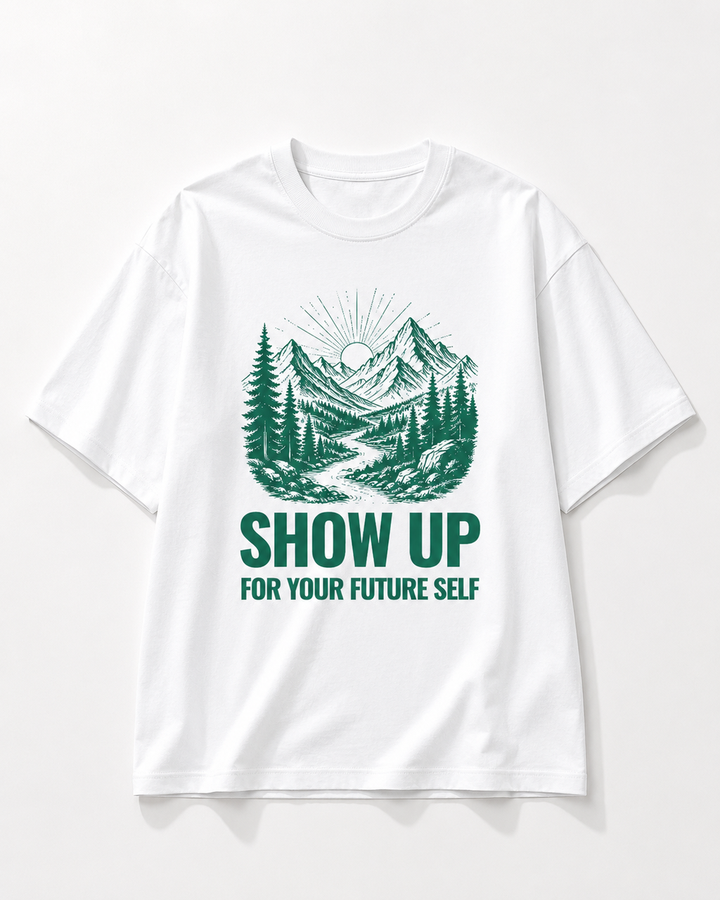 Men's Oversized Future Self T-Shirt Pure White