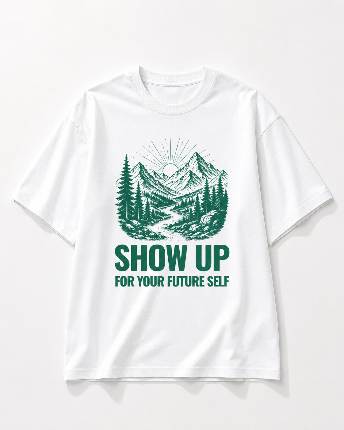Men's Oversized Future Self T-Shirt Pure White