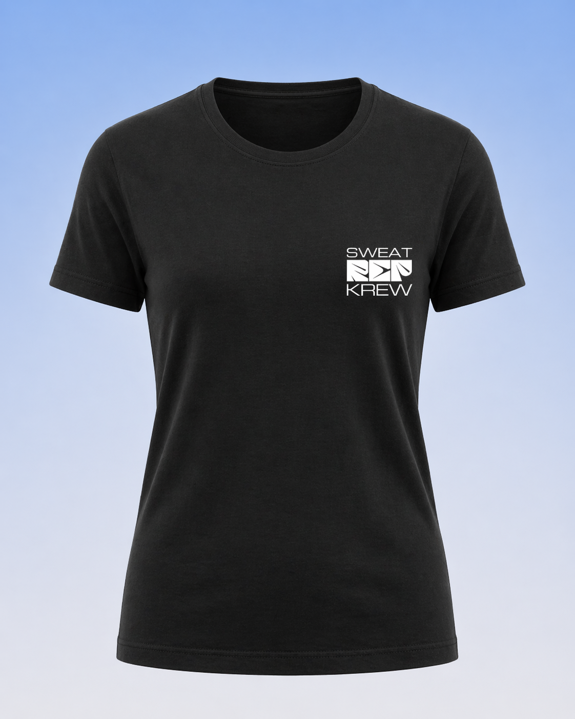 Women's Crew Neck Regular Fit Ghosty T-Shirt Midnight Noir