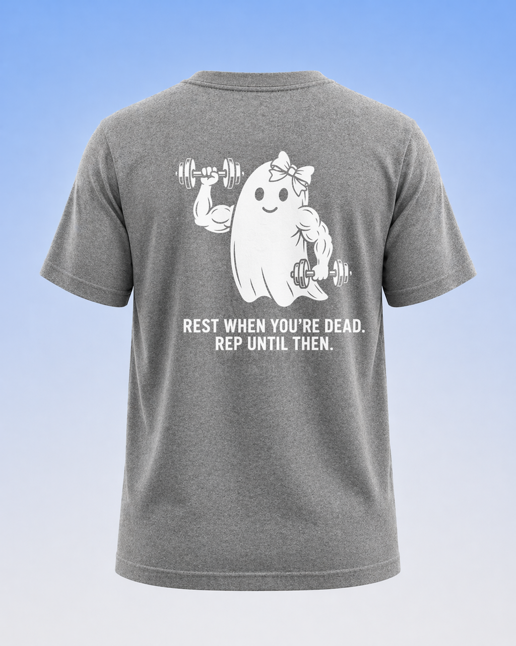 Women's Crew Neck Regular Fit Ghosty T-Shirt Steel Grey