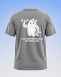 Women's Crew Neck Regular Fit Ghosty T-Shirt Steel Grey