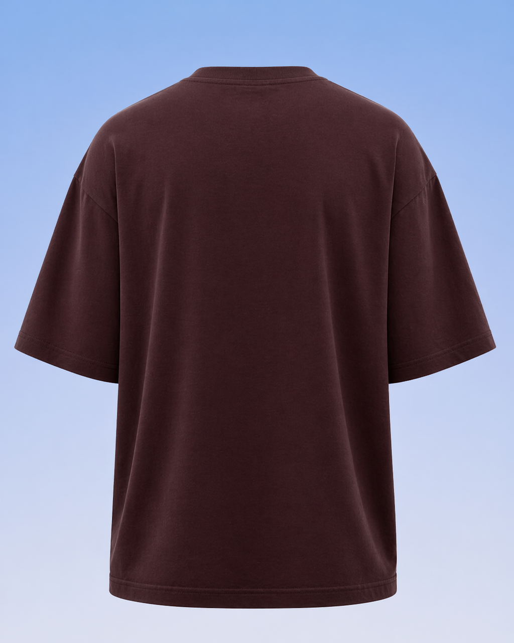 Oversized Half Done T-Shirt Crimson Core