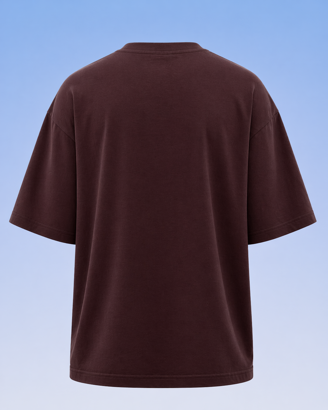 Oversized Half Done T-Shirt Crimson Core