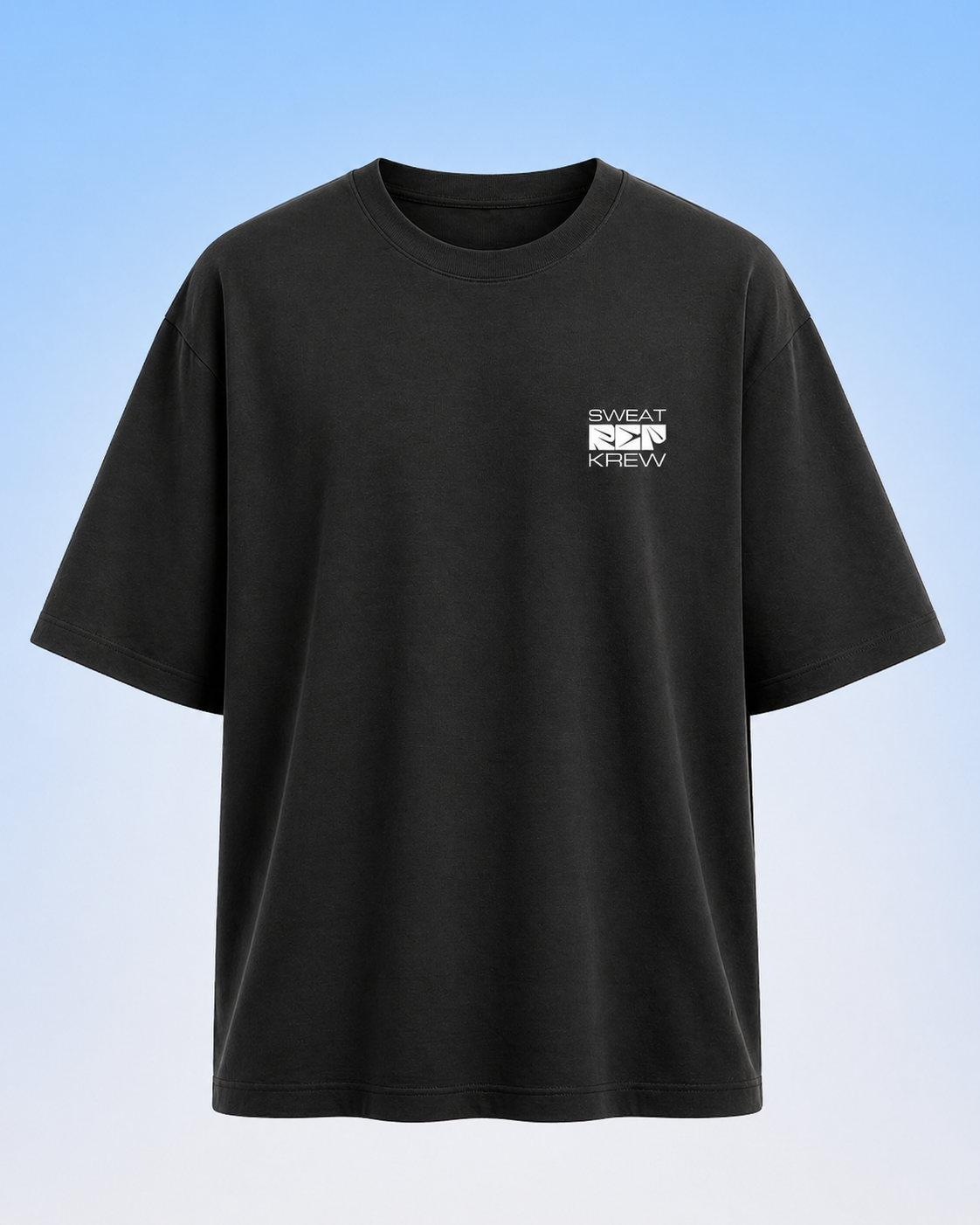 Men's Oversized Krew T-Shirt Midnight Noir