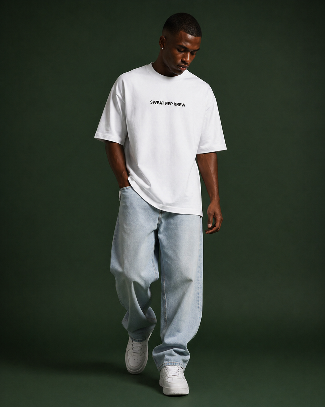 Men's Oversized Classic T-Shirt Pure White