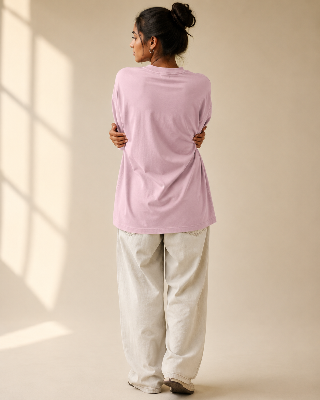 Women's Oversized Melon & Yoga T-Shirt Pulse Pink