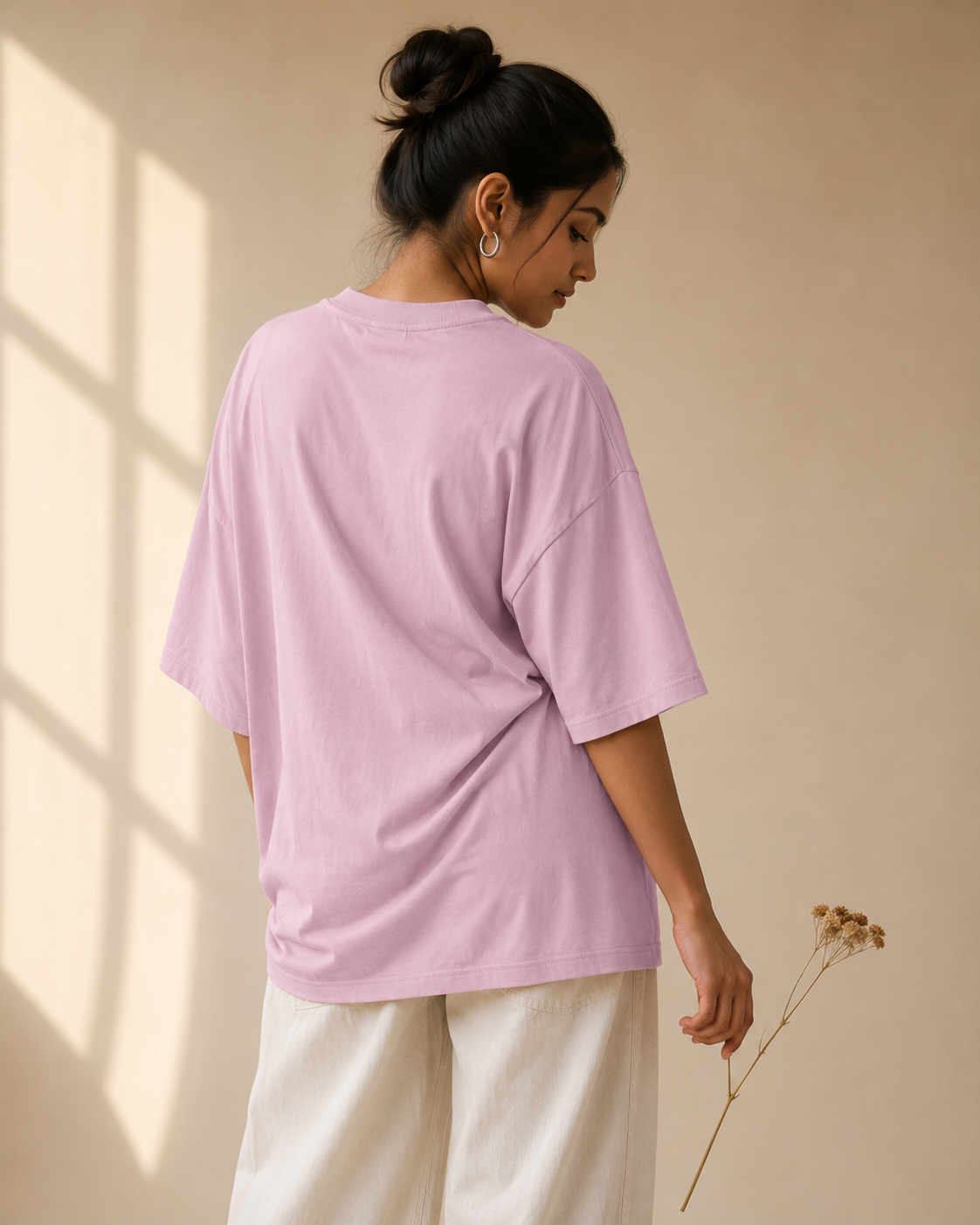 Women's Oversized Melon & Yoga T-Shirt Pulse Pink