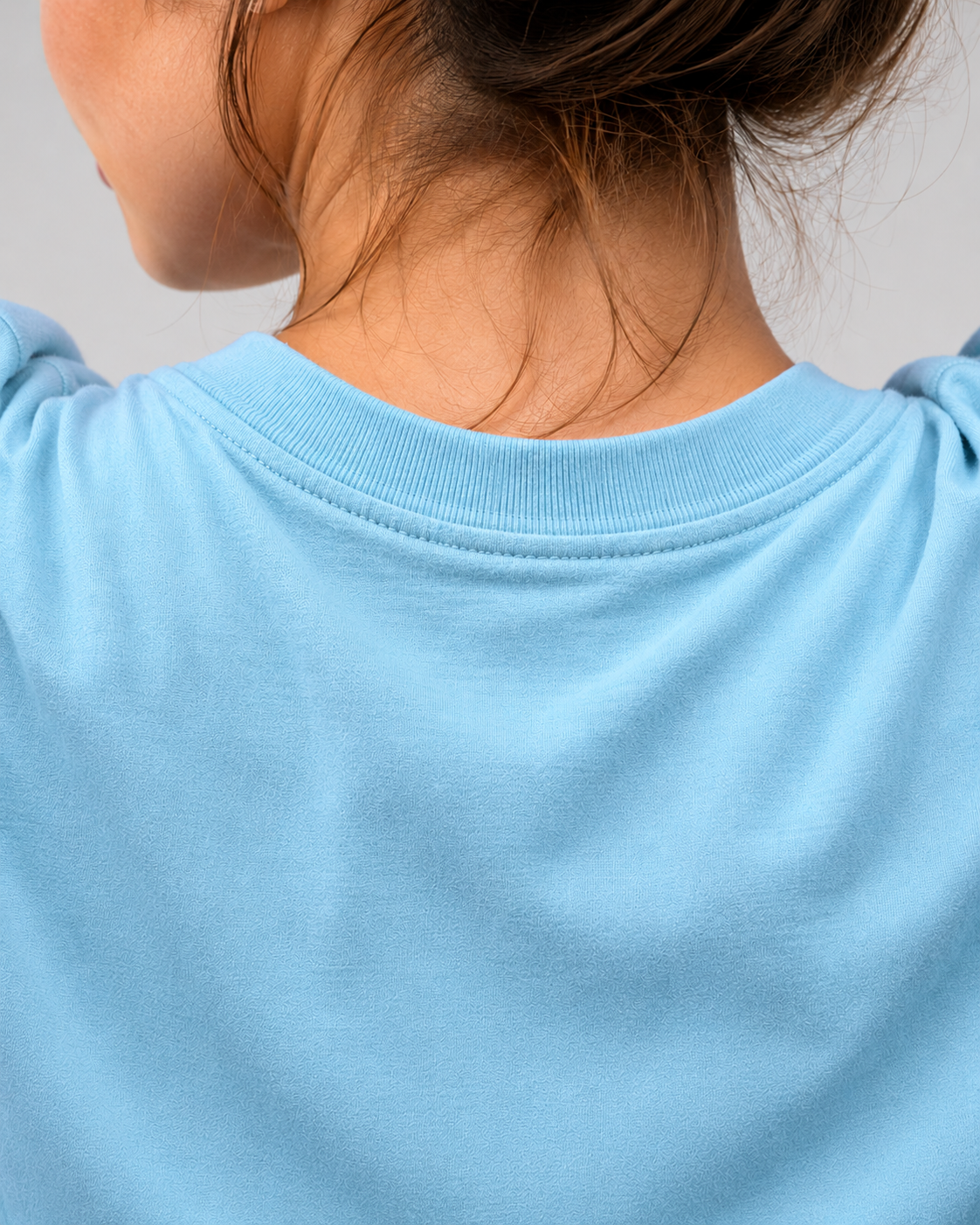 Women's Oversized Berries & Yoga T-Shirt Coral Blue