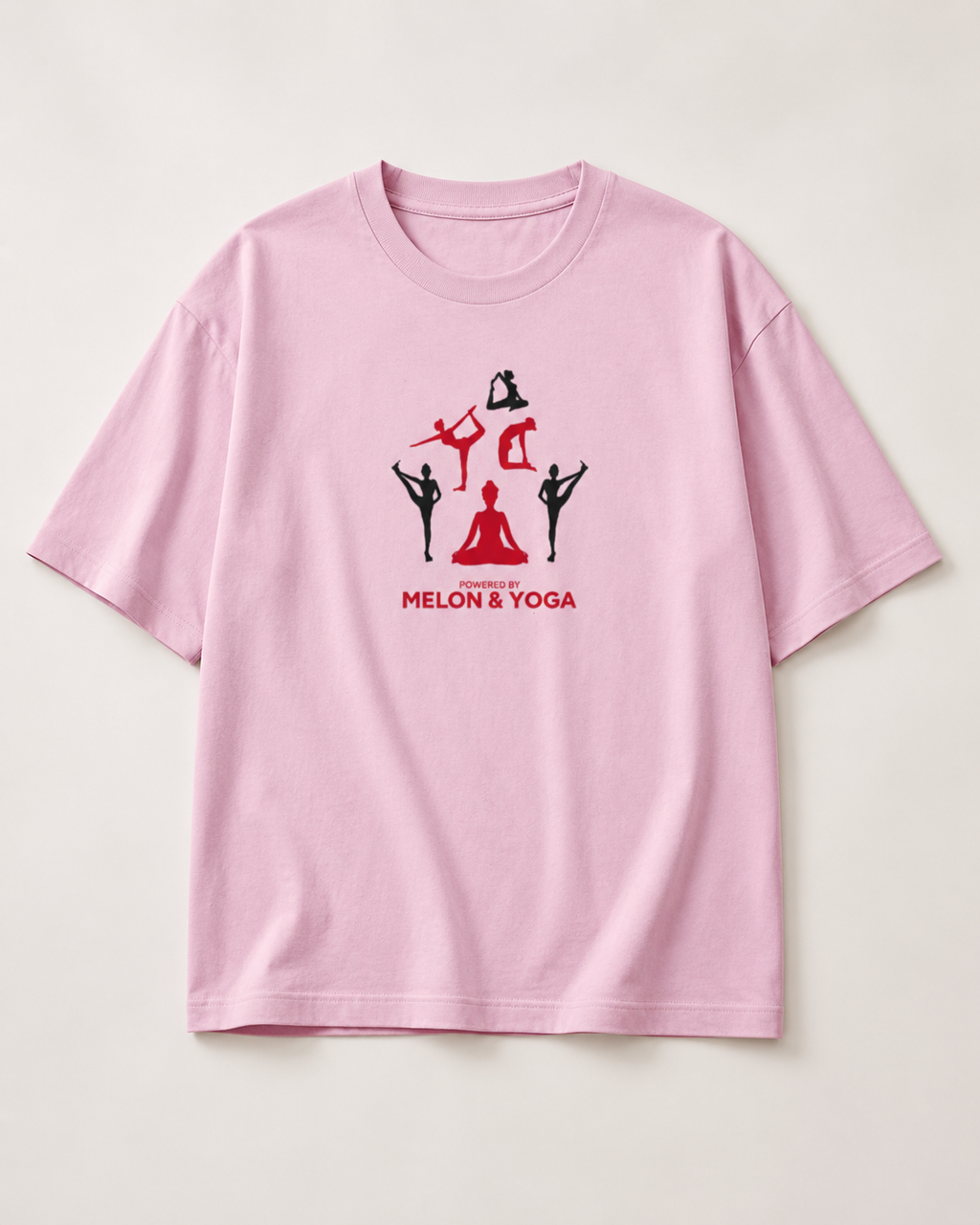 Women's Oversized Melon & Yoga T-Shirt Pulse Pink