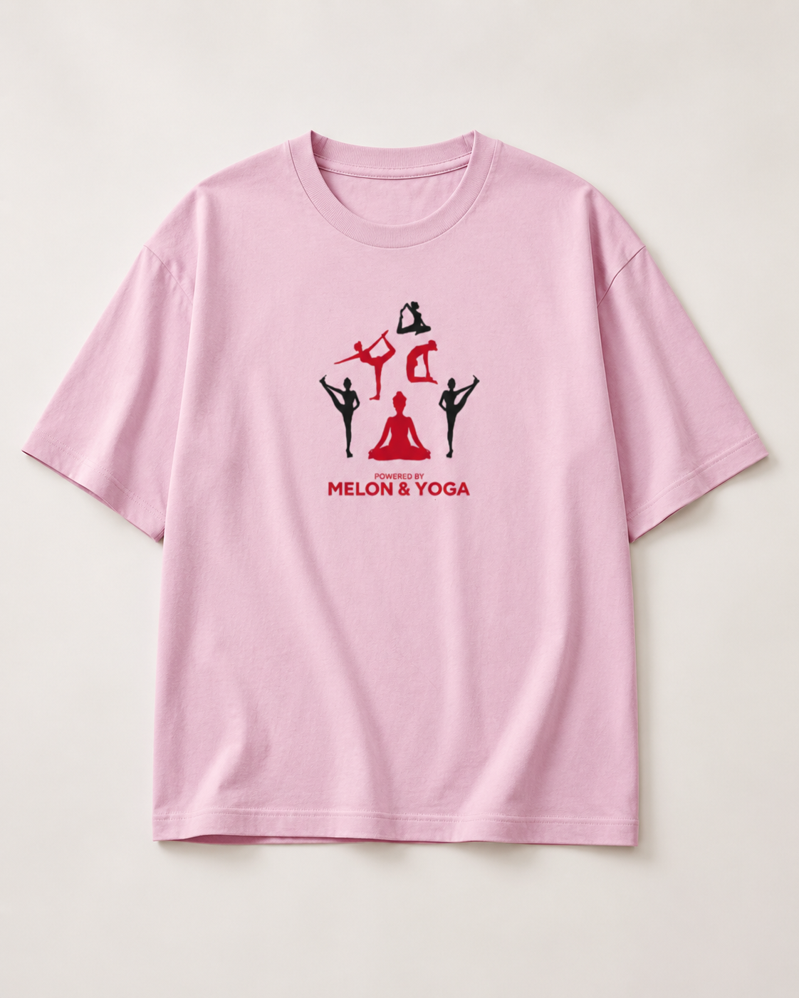 Women's Oversized Melon & Yoga T-Shirt Pulse Pink