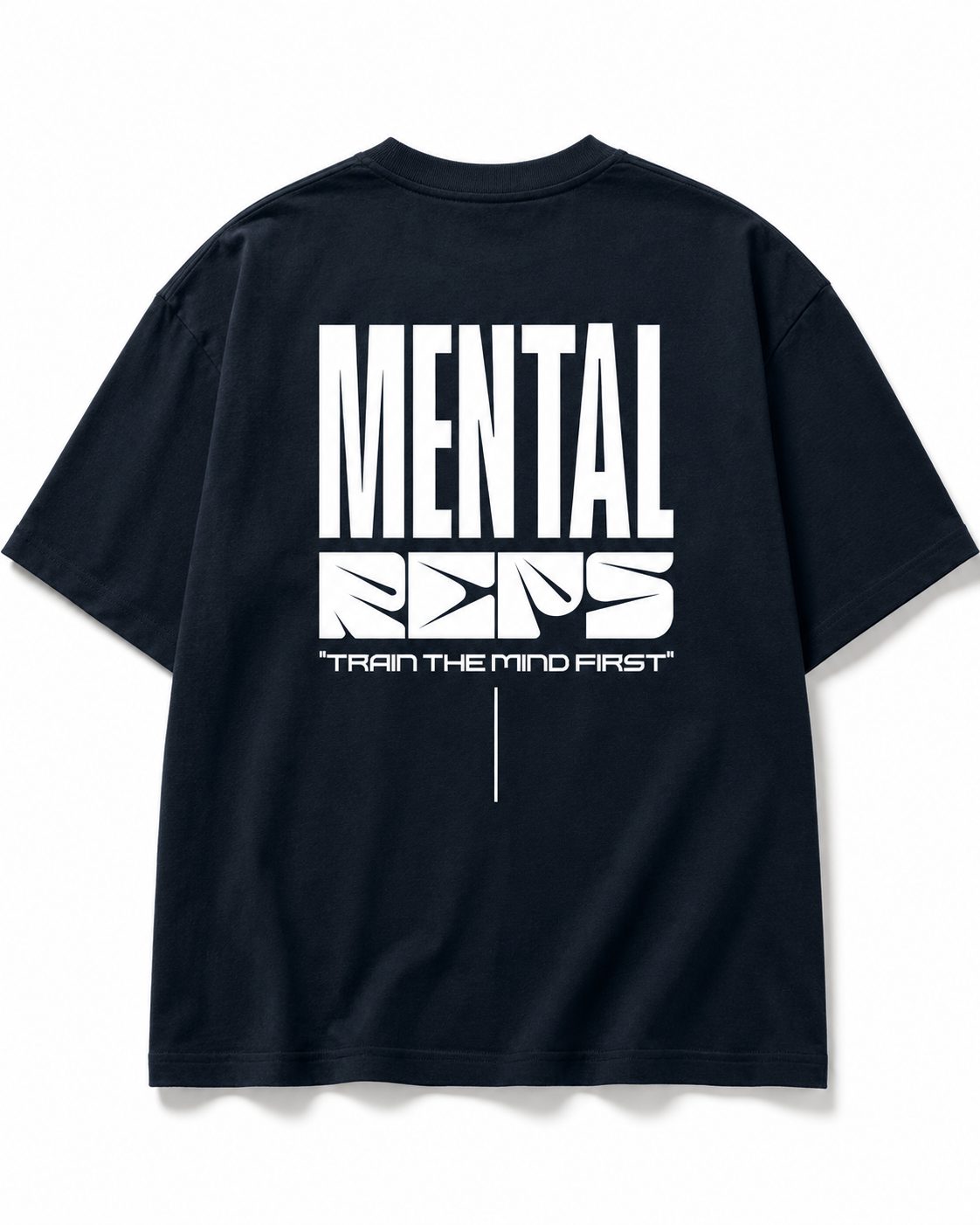 Men's Oversized Mental Reps T-Shirt Navy-Blue