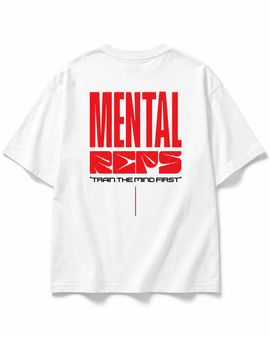 Men's Oversized Mental Reps T-Shirt Pure White
