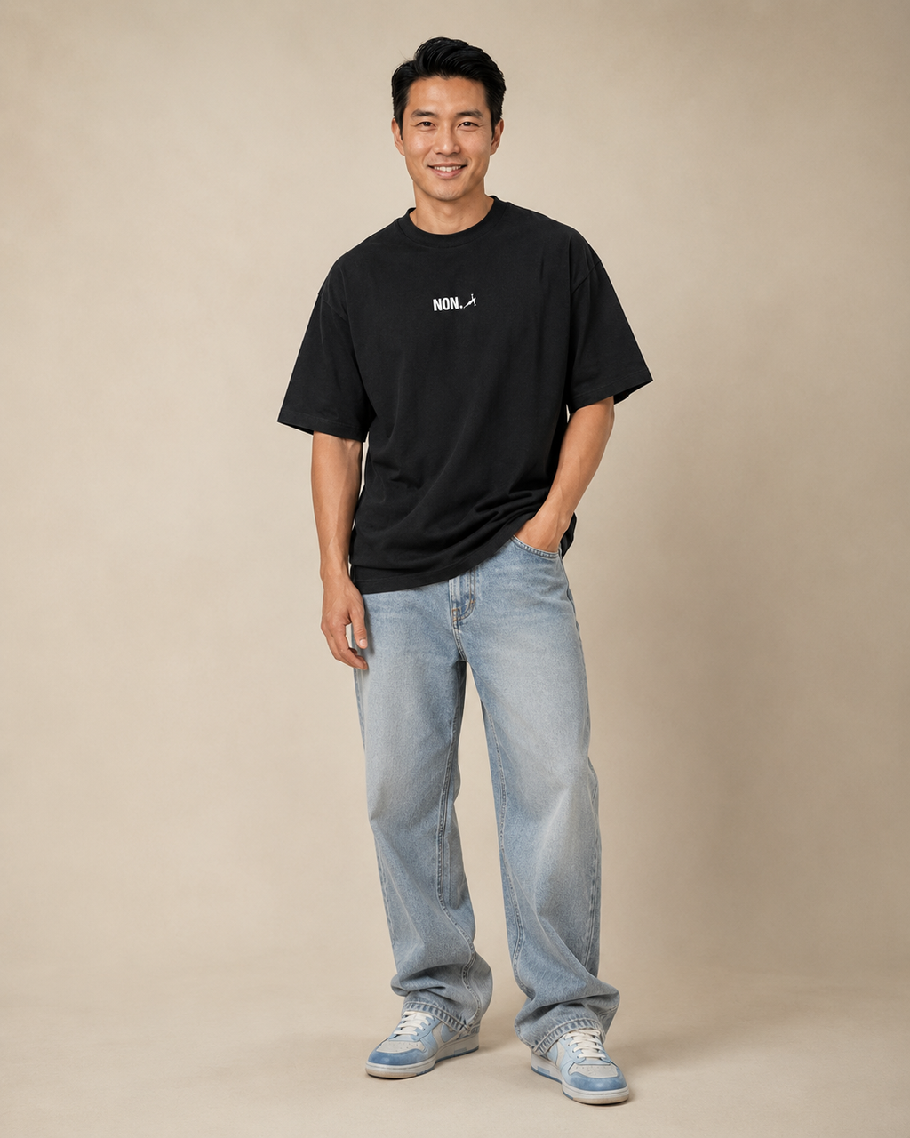 Men's Oversized NON. T-Shirt Midnight Noir