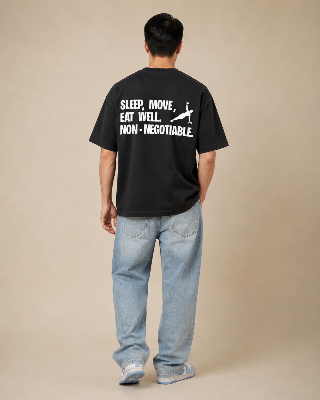 Men's Oversized NON. T-Shirt Midnight Noir