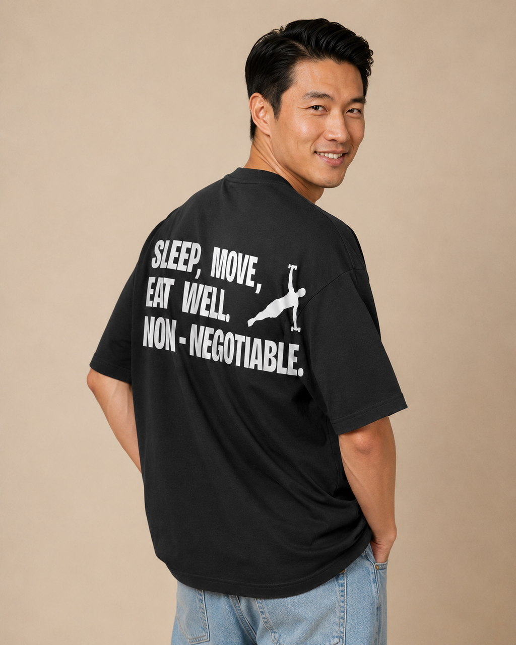 Men's Oversized NON. T-Shirt Midnight Noir