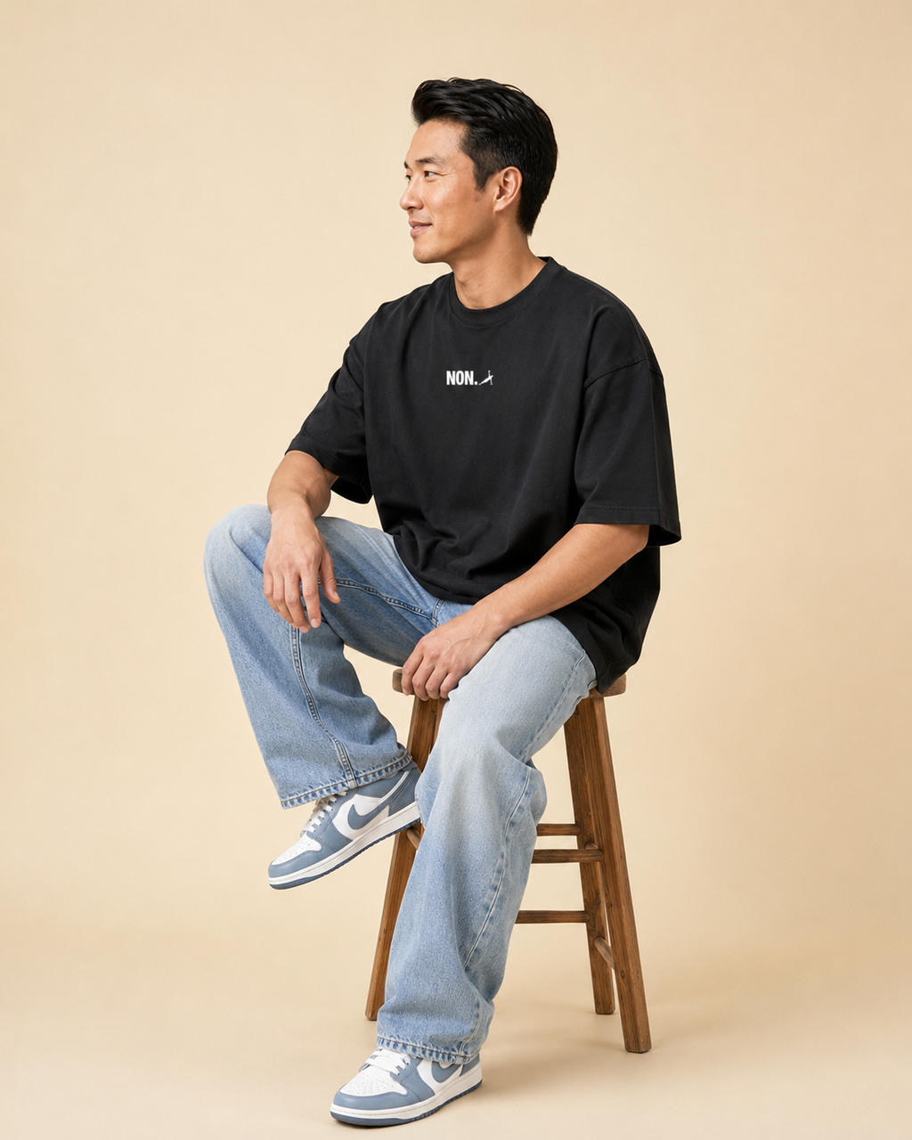 Men's Oversized NON. T-Shirt Midnight Noir