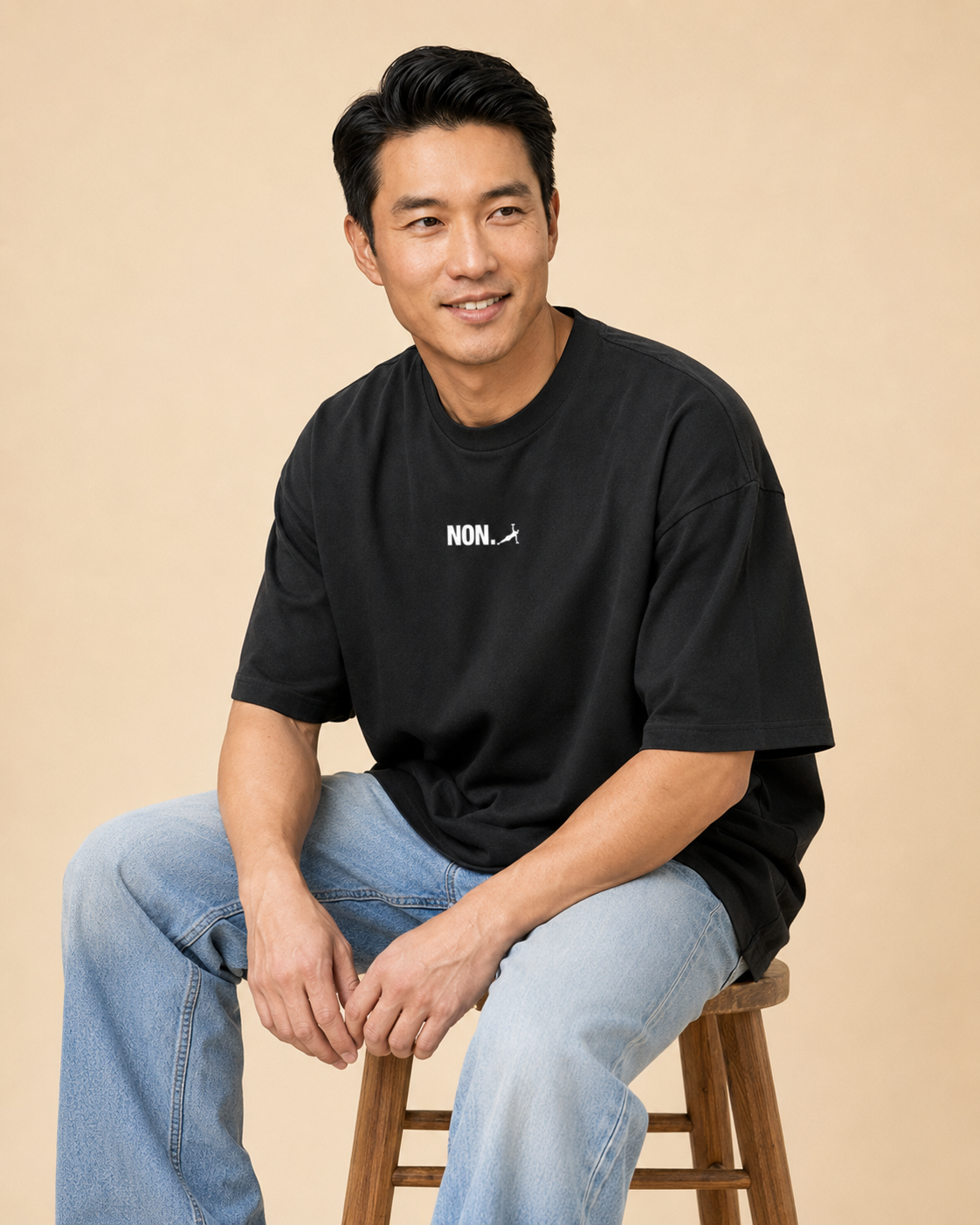 Men's Oversized NON. T-Shirt Midnight Noir