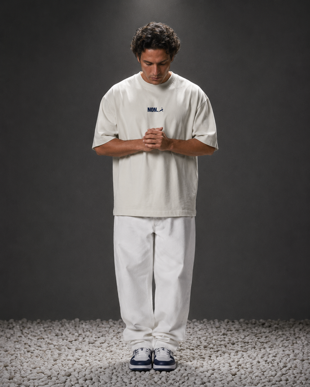 Men's Oversized NON. T-Shirt Ivory White