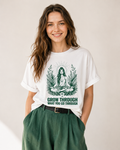 Women's Oversized Rooted T-Shirt Pure White
