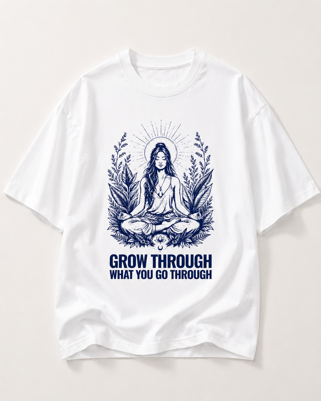 Women's Oversized Rooted T-Shirt Pure White