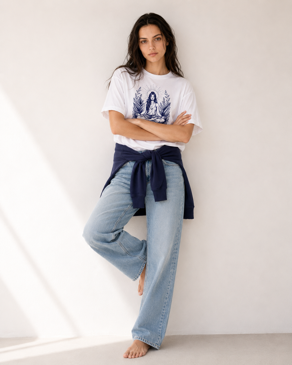 Women's Oversized Rooted T-Shirt Pure White