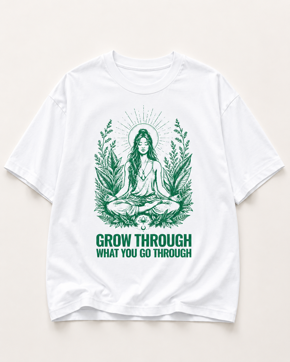 Women's Oversized Rooted T-Shirt Pure White