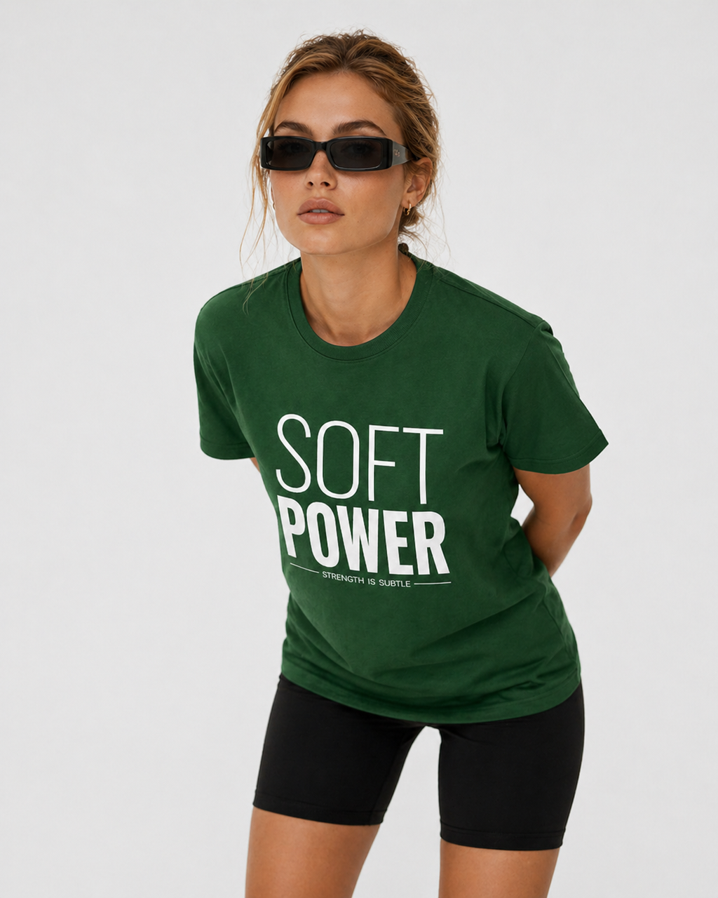 Women's Classic Krew Soft Power T-Shirt Emerald Green